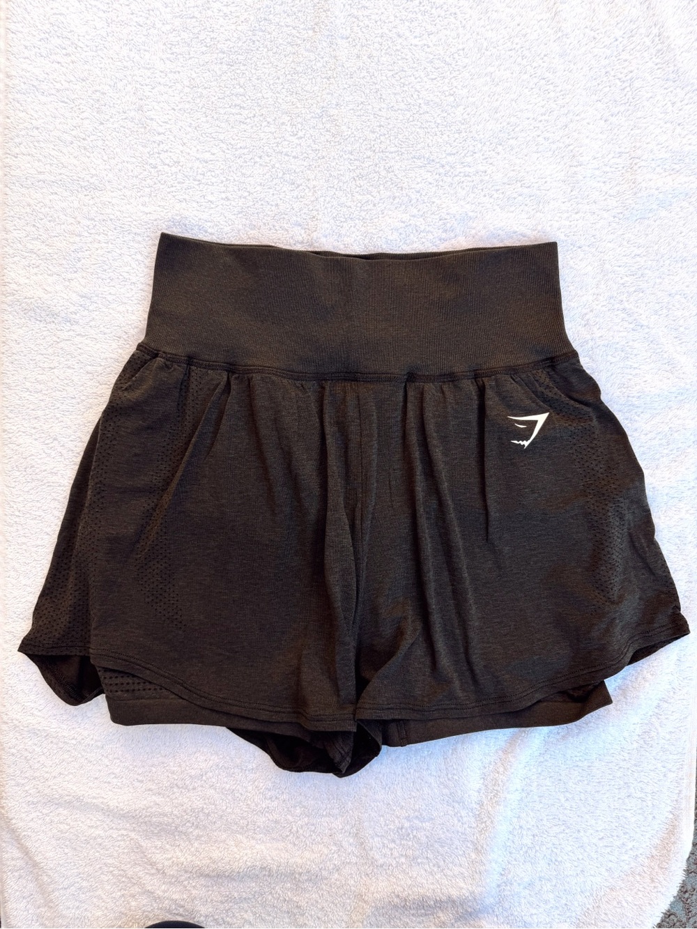 Gymshark Black Women’s High-Waist Athletic Shorts